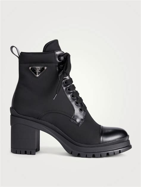 prada learher boots|nylon Prada boots women.